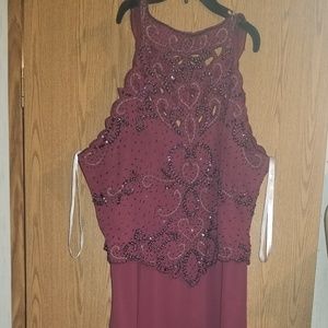 Full length formal evening gown